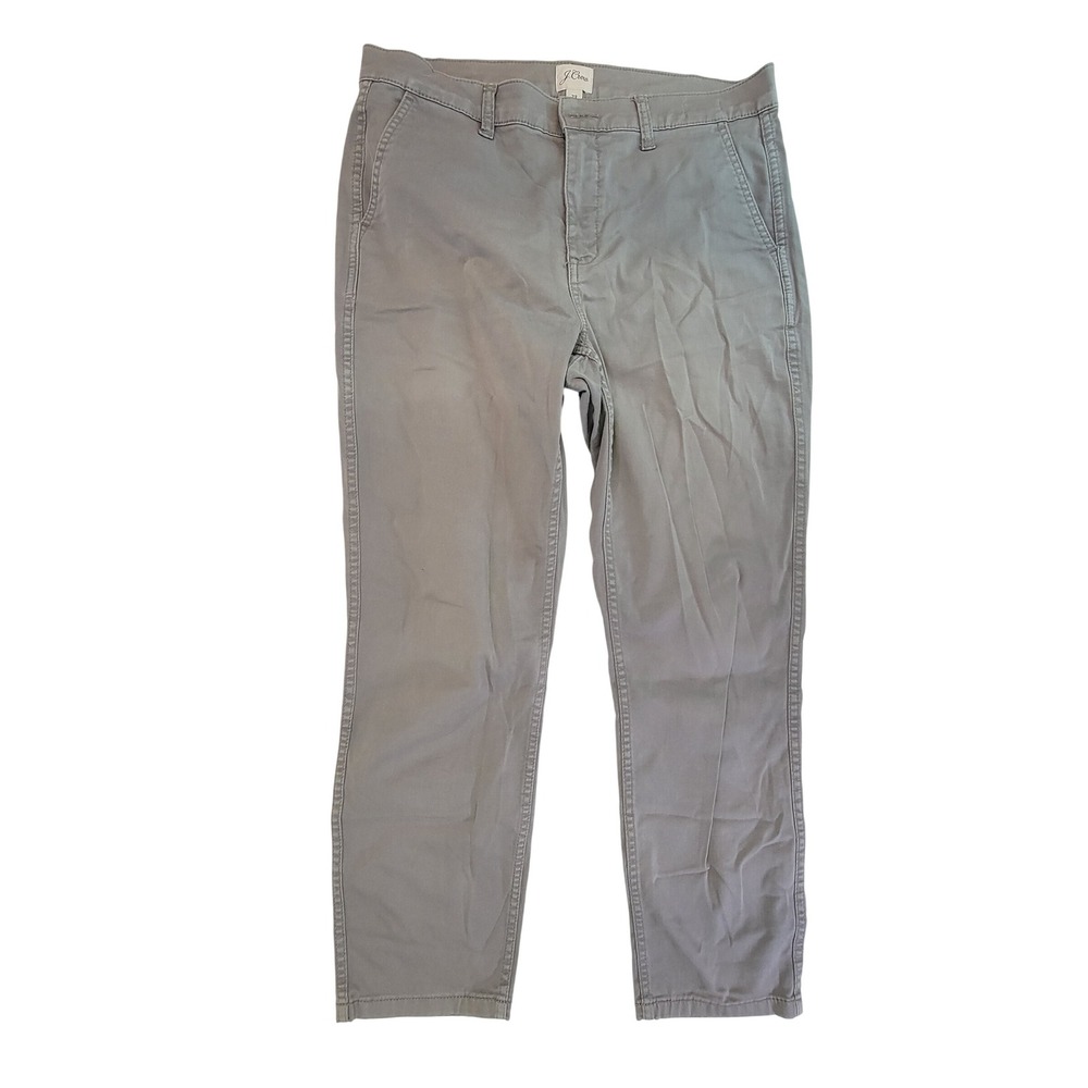 J Crew Chino Pants Mens Size 29 Gray Straight Leg Casual Everyday
